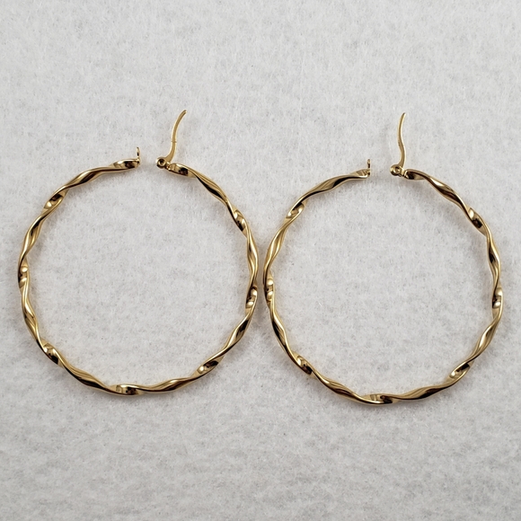 2.25" Stainless Steel Hoops - Picture 5 of 7